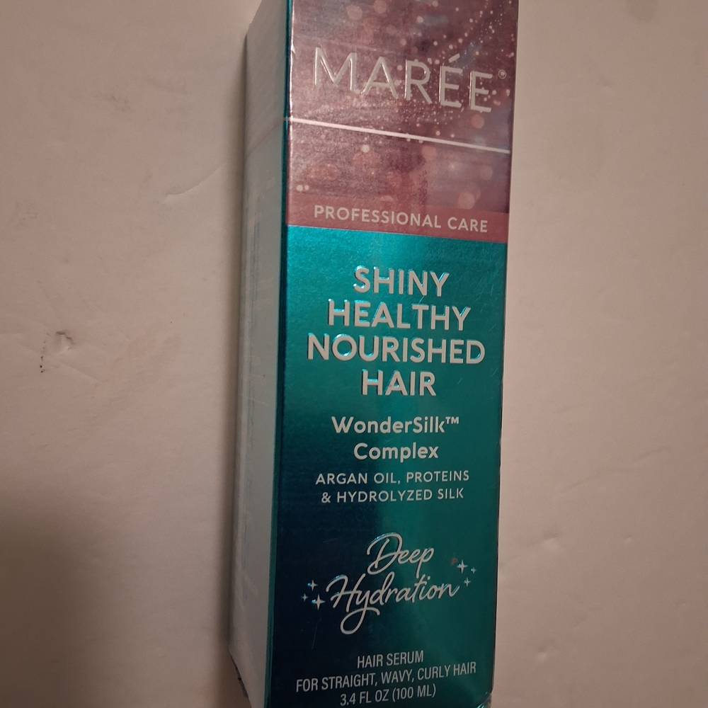 MAREÉ Deep Hydration Hair Serum 3.4oz - Argan Oil & Silk Proteins - New & Sealed